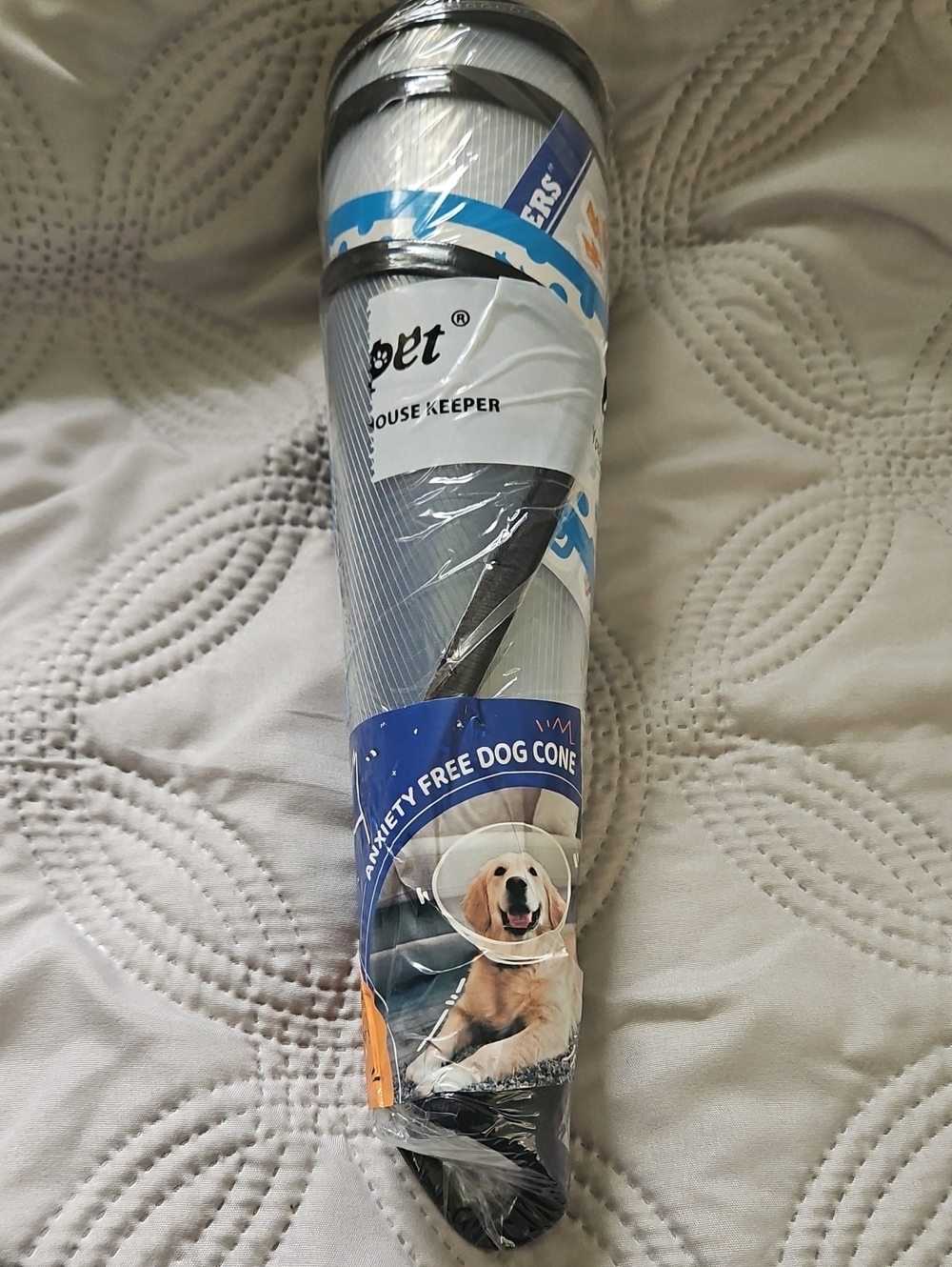 Gray Anxiety-Free Dog Cone